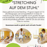 „Stretching auf dem Stuhl“ für Jung und Alt in der „Guud Stubb“ Grübentälchen von „Nils-Wohnen im Quartier“